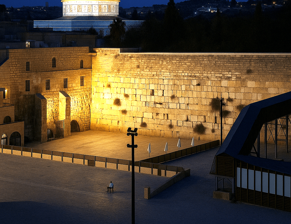 El Kotel este Motzaé Shabat